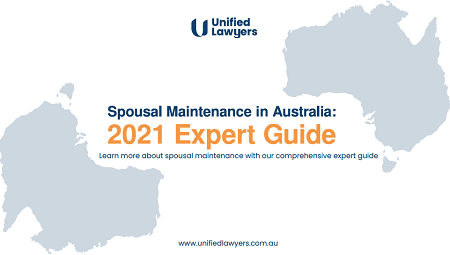 Spousal maintenance guide cover
