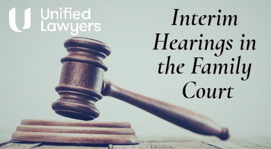 Interim hearings family court blog header image